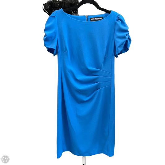Dress Designer By Karl Lagerfeld In Blue, Size: S