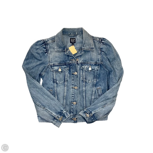 Jacket Denim By Gap In Blue Denim, Size: S