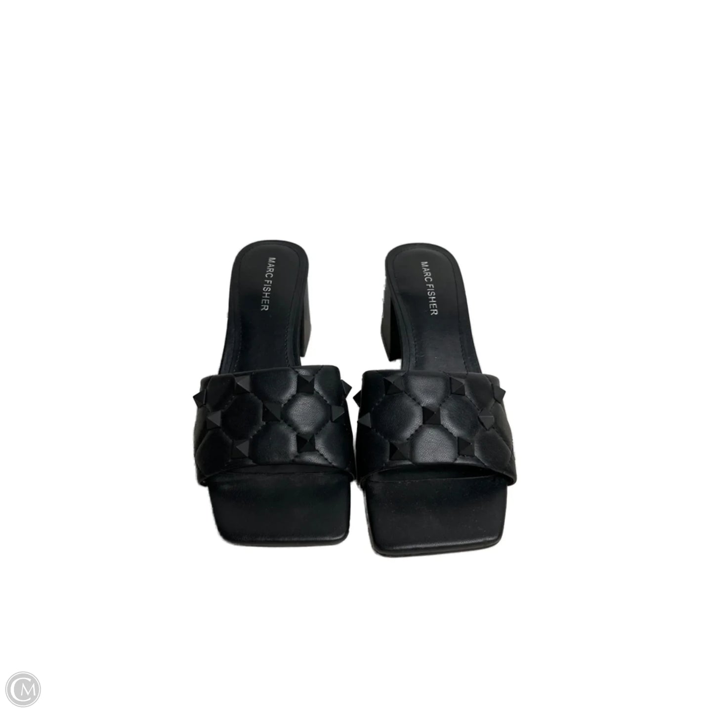 Sandals Heels Block By Marc Fisher In Black, Size: 7