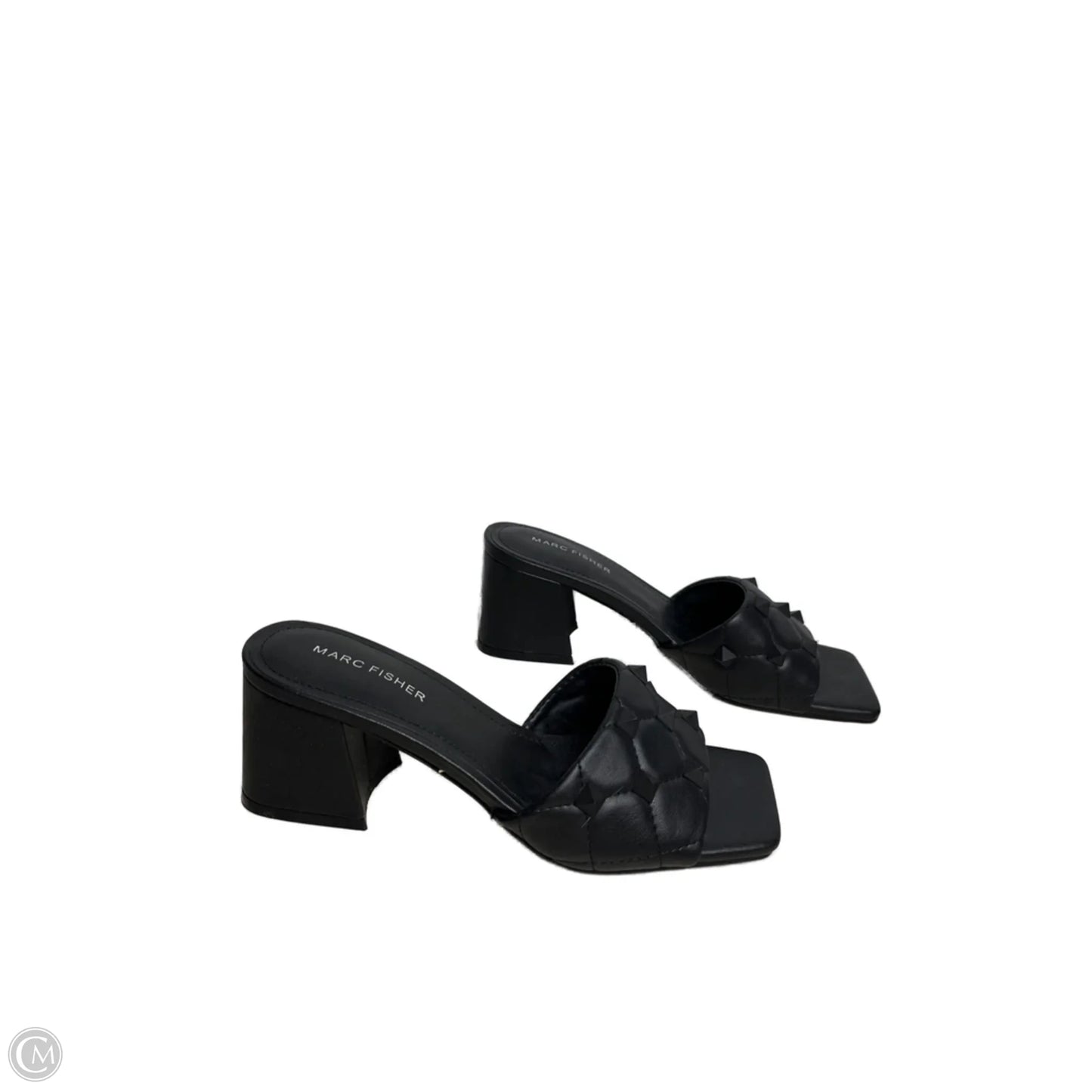 Sandals Heels Block By Marc Fisher In Black, Size: 7