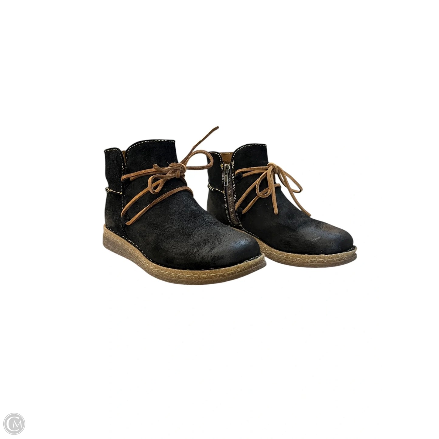 Boots Ankle Flats By Born In Black, Size: 8