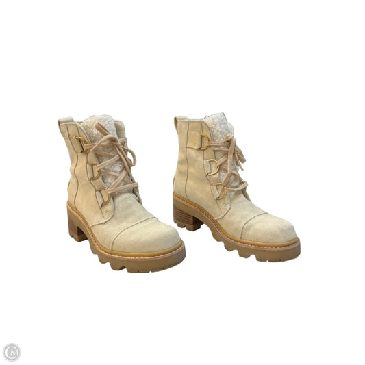Boots Mid-calf Heels By Sorel In Tan, Size: 8.5