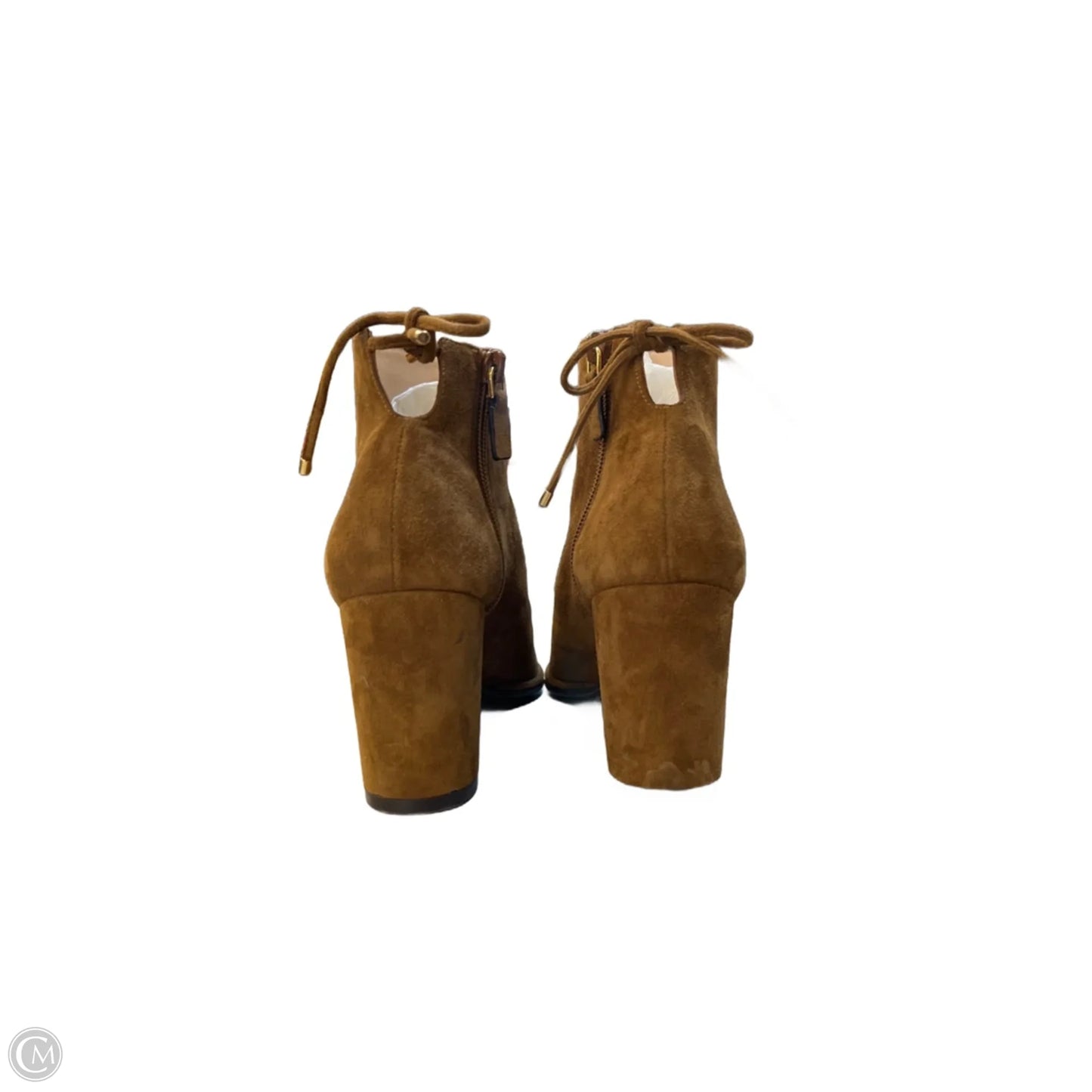 Boots Designer By Stuart Weitzman In Brown, Size: 9