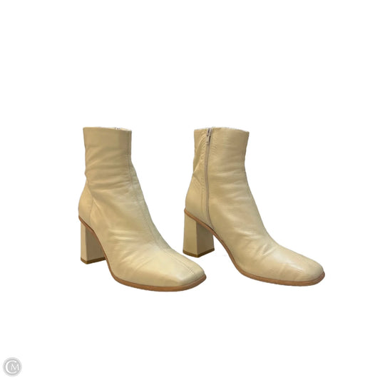 Boots Mid-calf Heels By Free People In Beige, Size: 9