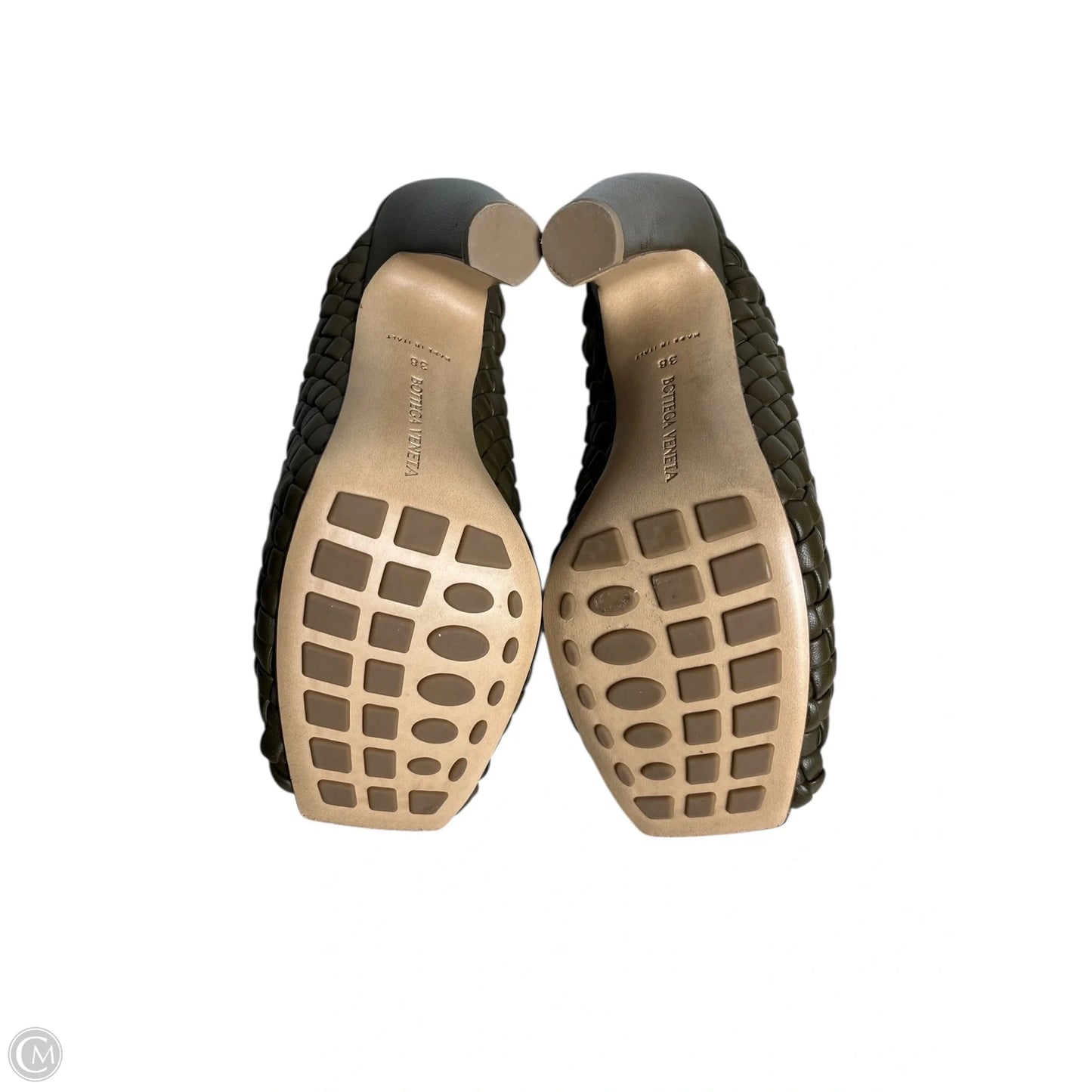 Shoes Luxury Designer By Bottega Veneta In Green, Size: 8