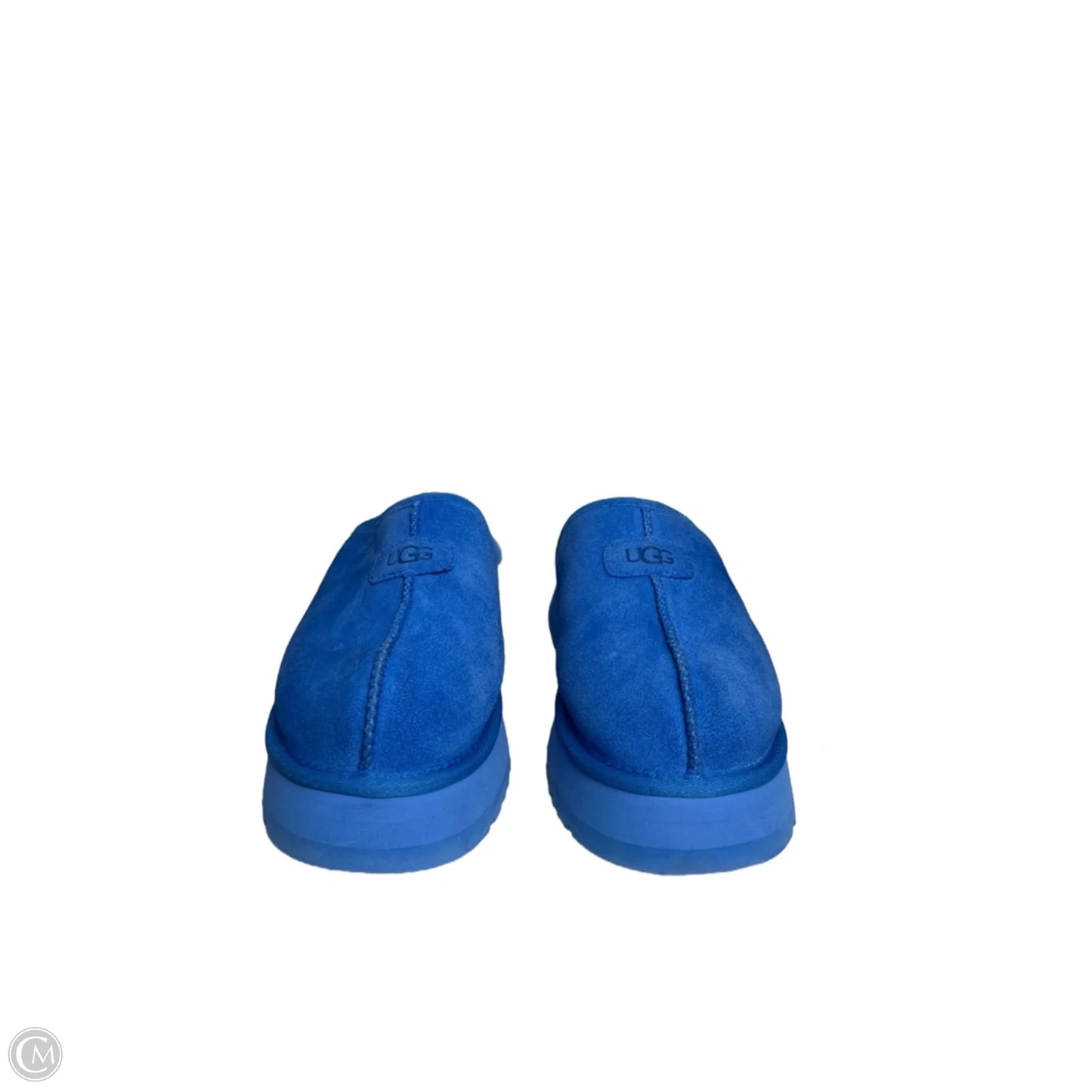 Slippers Designer By Ugg In Blue, Size: 9