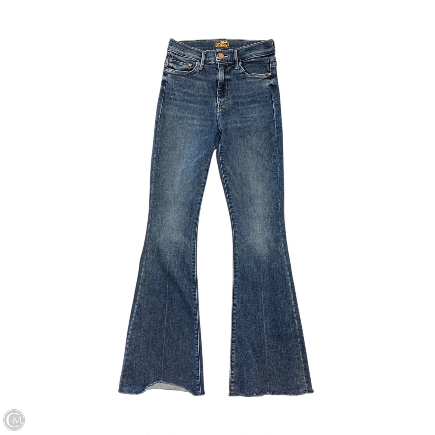 Jeans Flared By Mother In Blue Denim, Size: 000