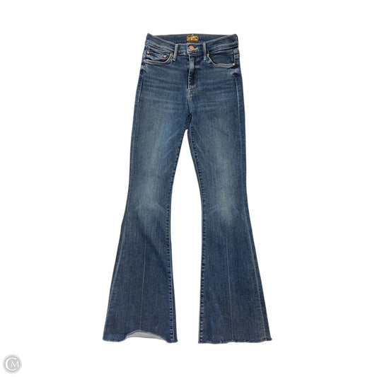 Jeans Flared By Mother In Blue Denim, Size: 000
