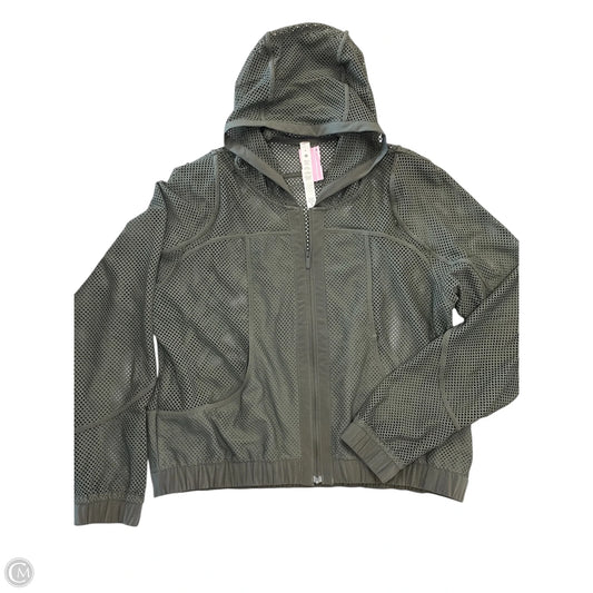 Athletic Jacket By Lululemon In Green, Size: M