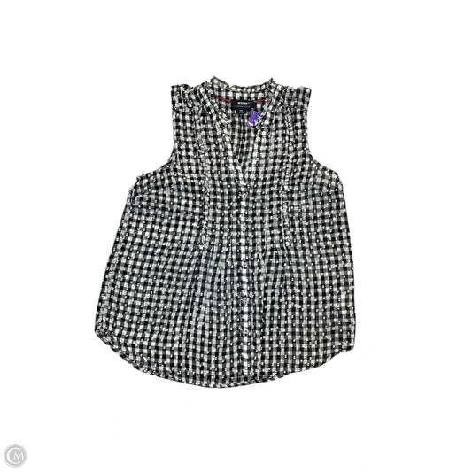 Top Sleeveless By Maeve In Black & White, Size: Xsp