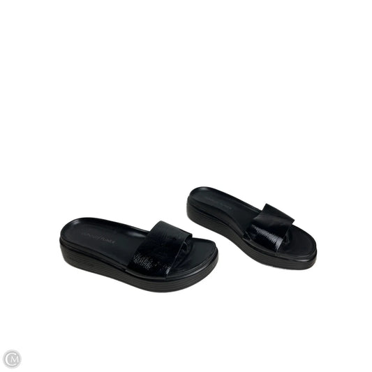 Sandals Flats By Donald Pliner In Black, Size: 6