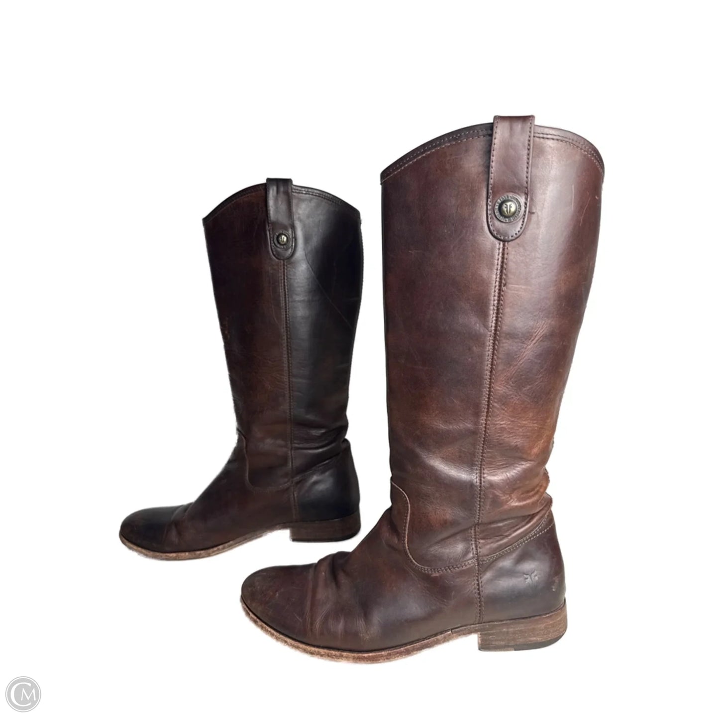 Boots Designer By Frye In Brown, Size: 10