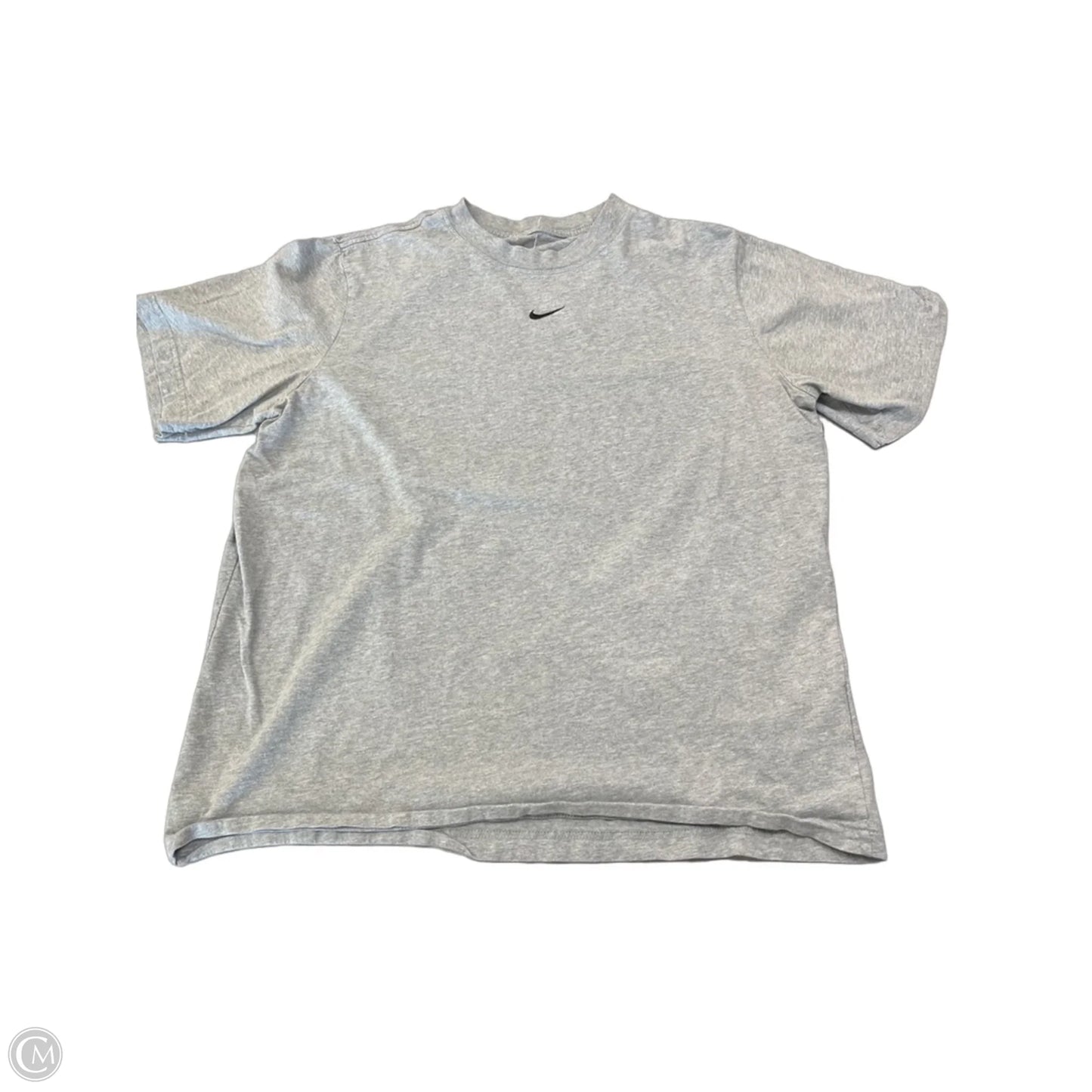 Top Short Sleeve By Nike In Grey, Size: M