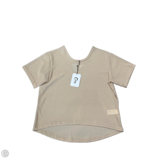 Top Short Sleeve By Zyia In Tan, Size: S