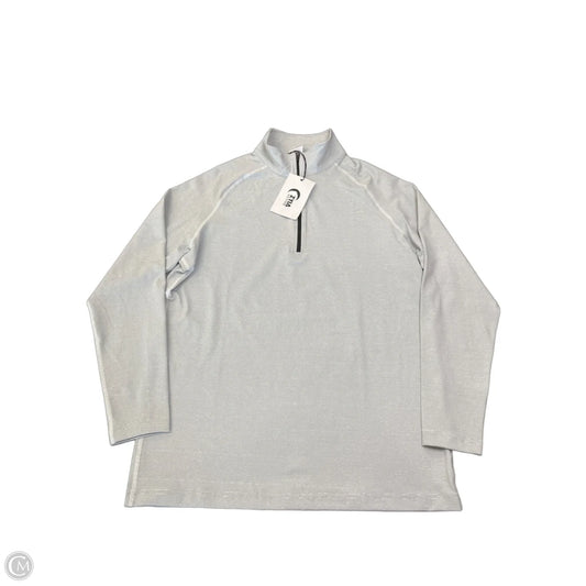 Athletic Top Long Sleeve Collar By Zyia In Grey, Size: L