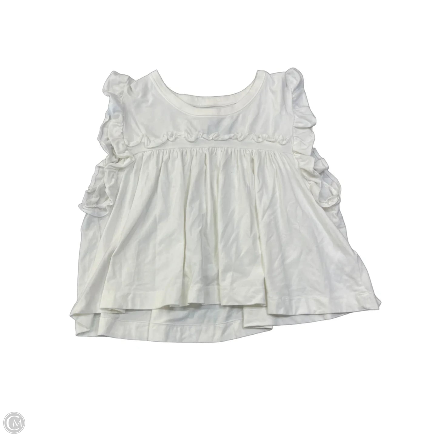 Top Short Sleeve By Maeve In White, Size: Xl