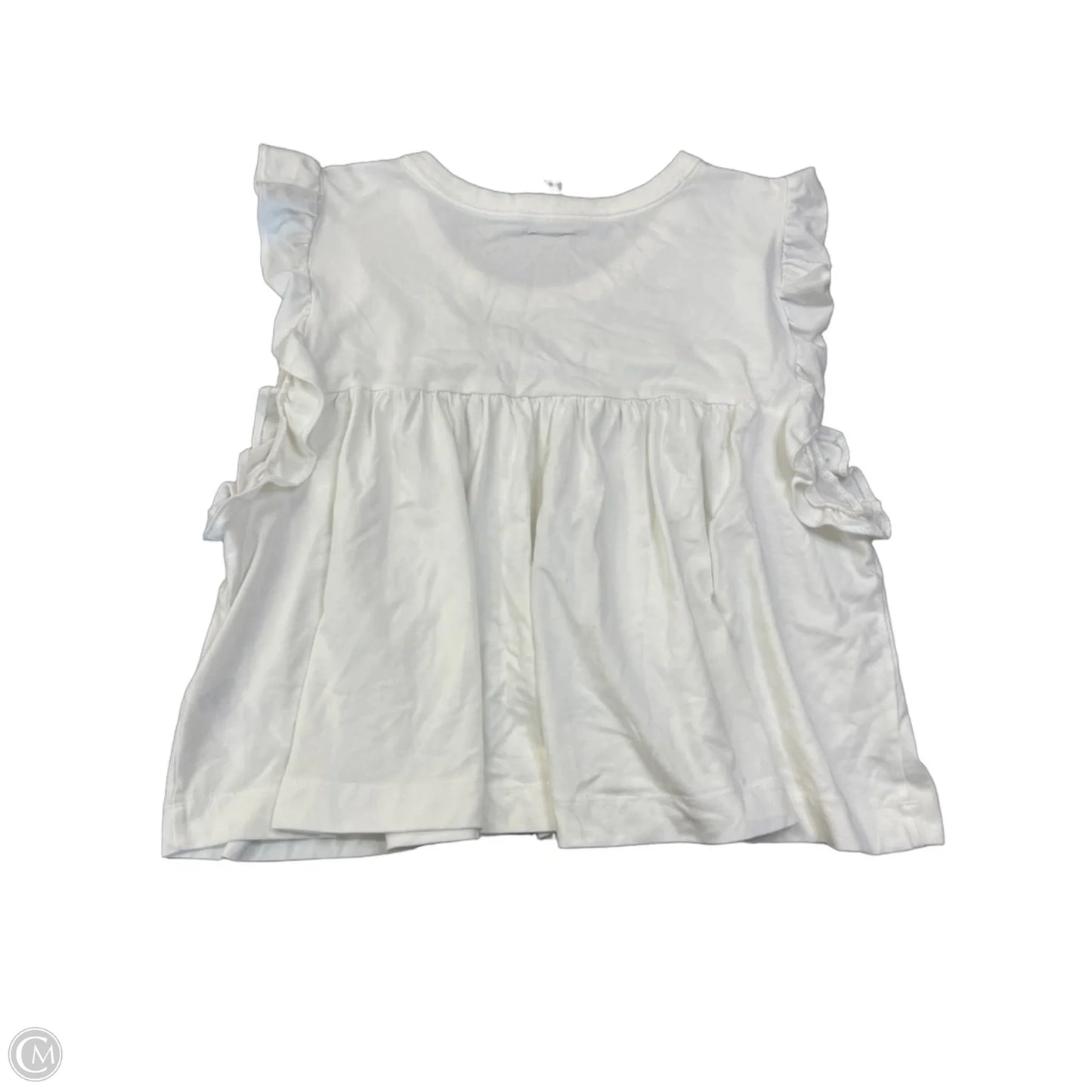 Top Short Sleeve By Maeve In White, Size: Xl