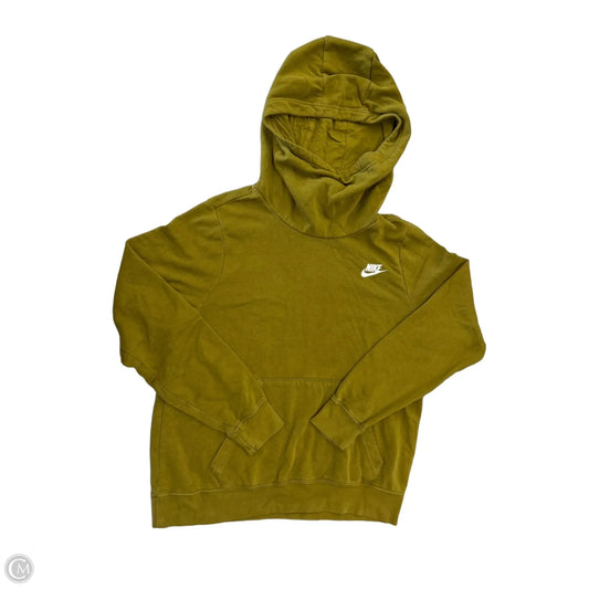 Sweatshirt Hoodie By Nike In Chartreuse, Size: M