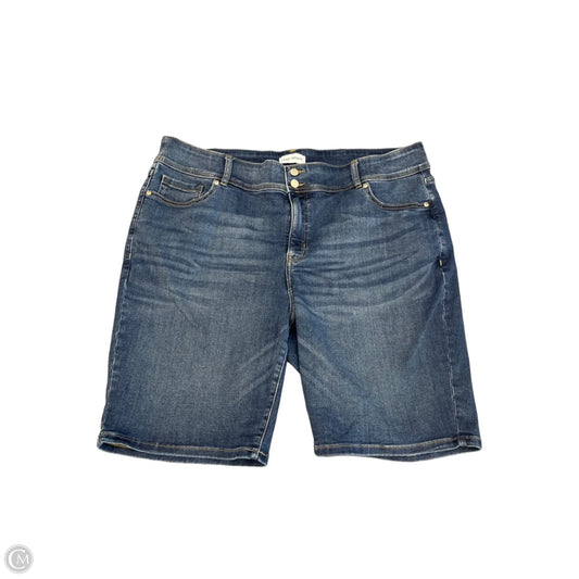 Shorts By Lane Bryant In Blue Denim, Size: 3x