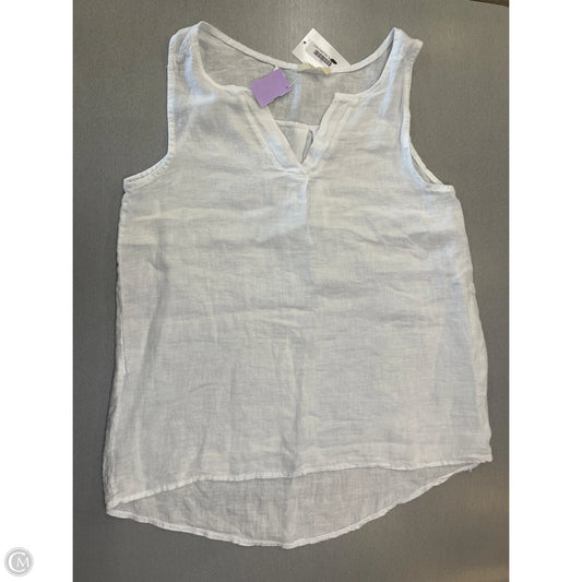 Top Sleeveless By Clothes Mentor In White, Size: M