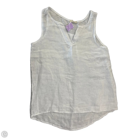 Top Sleeveless By Clothes Mentor In White, Size: M