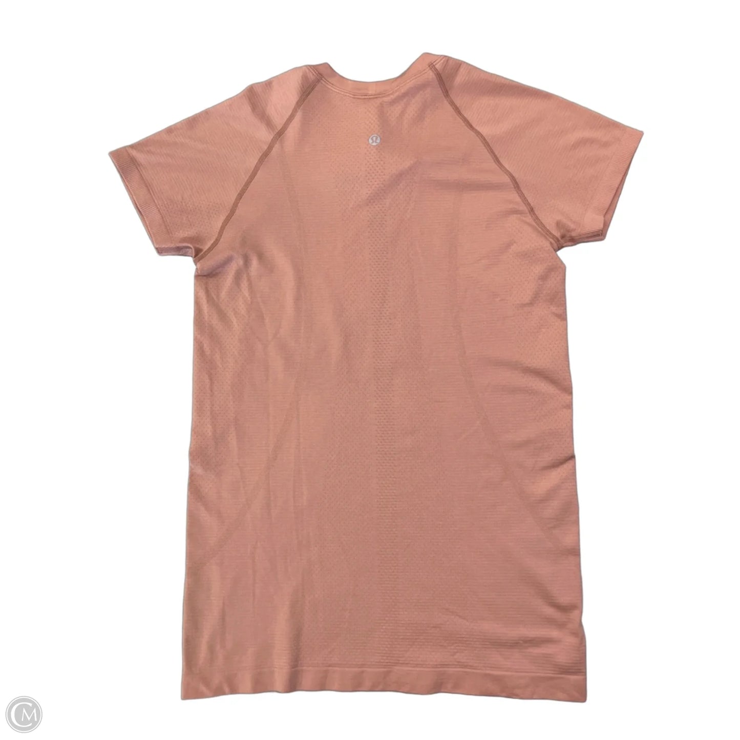 Athletic Top Short Sleeve By Lululemon In Pink, Size: M