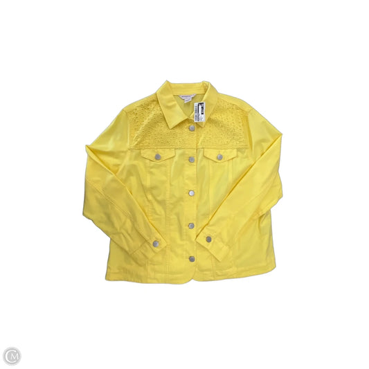 Jacket Other By Allison Daley In Yellow, Size: Xl