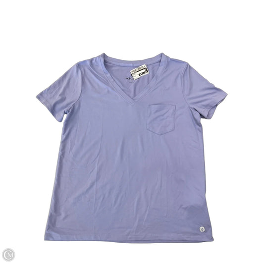 Top Short Sleeve By Skechers In Purple, Size: S