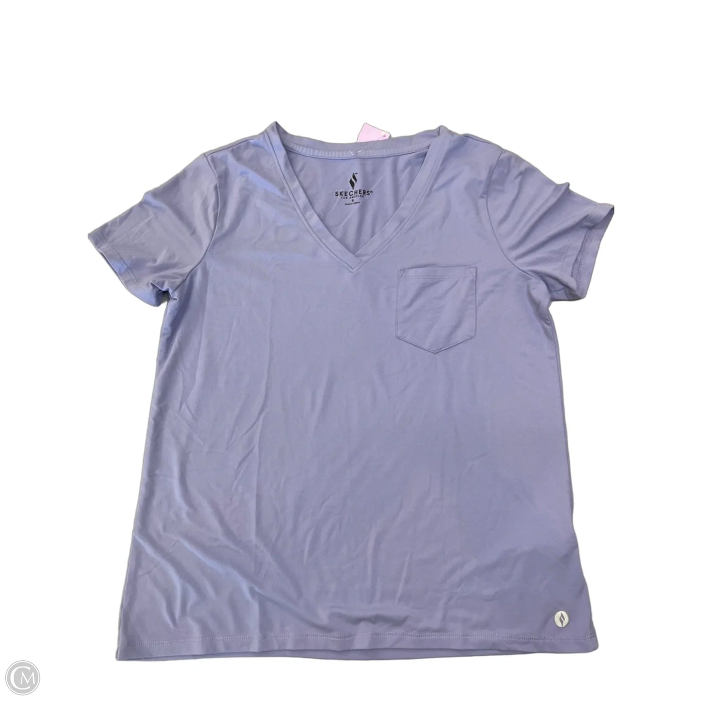 Top Short Sleeve By Skechers In Purple, Size: S
