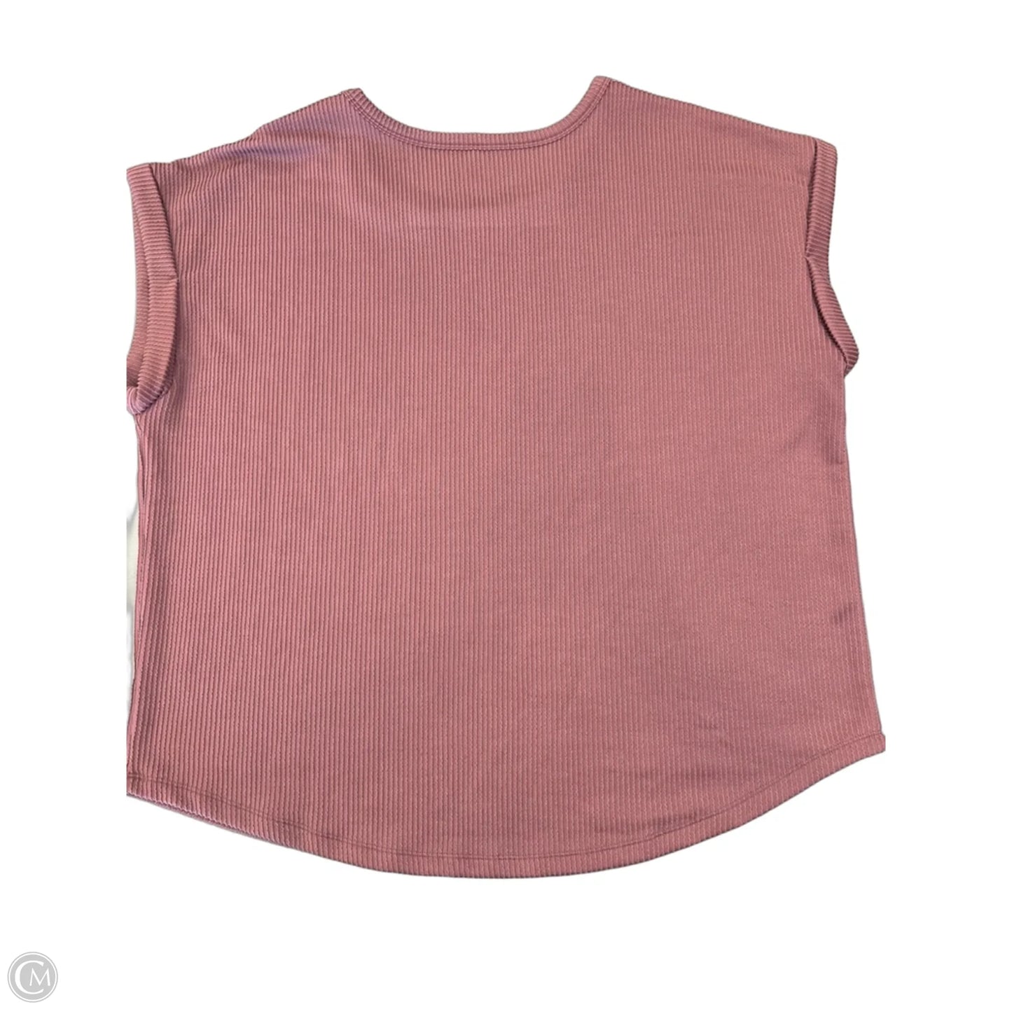 Top Short Sleeve By Maurices In Pink, Size: Xl