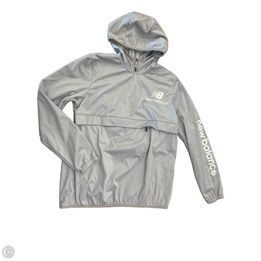 Athletic Jacket By New Balance In Grey, Size: L