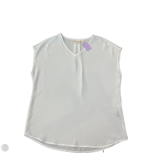 Blouse Sleeveless By Chicos In White, Size: S