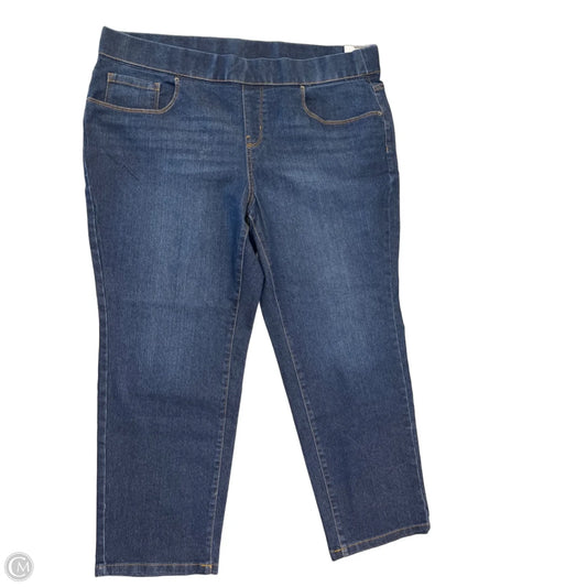 Jeans Straight By Terra & Sky In Blue Denim, Size: 1x