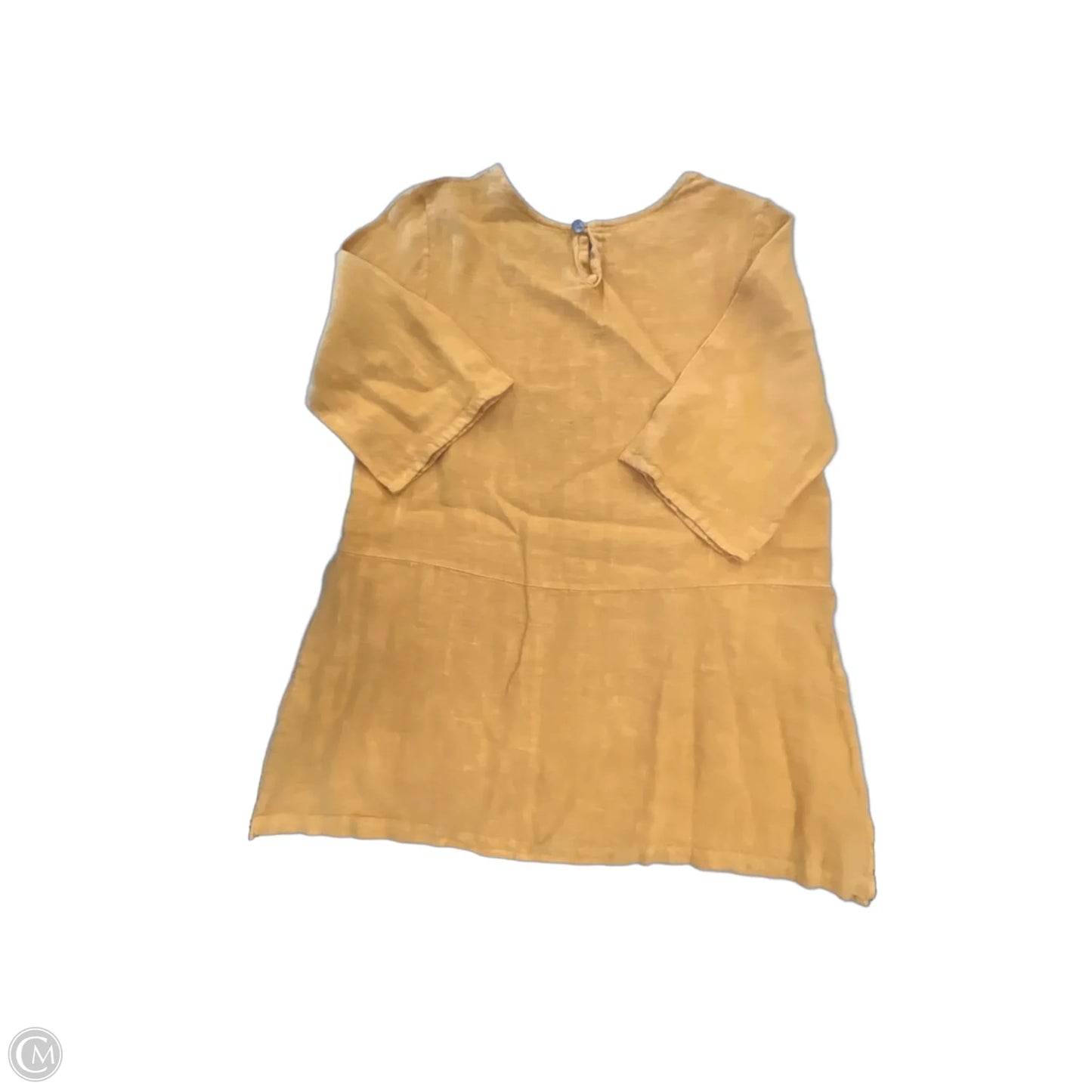 Tunic 3/4 Sleeve By Bryn Walker In Gold, Size: L