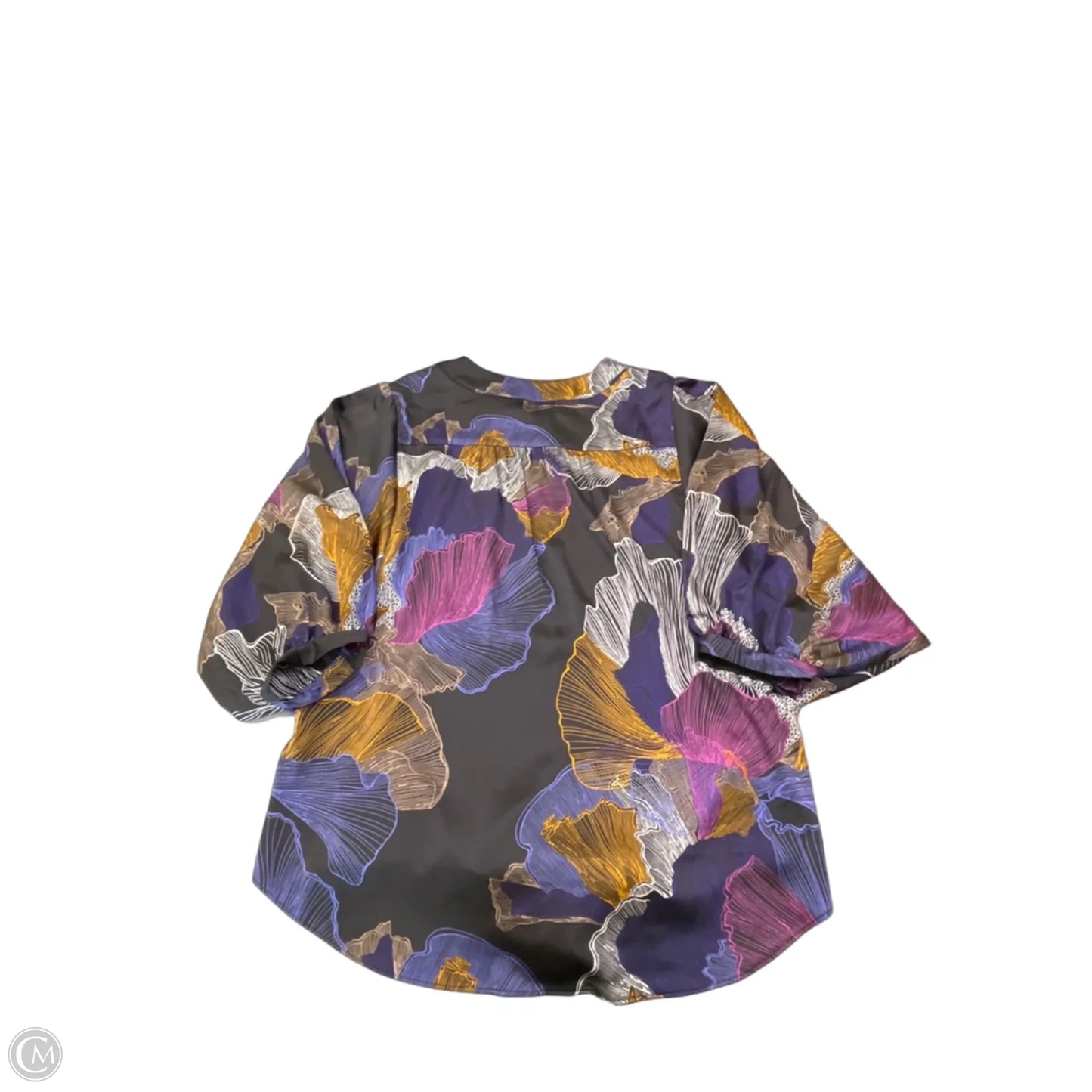 Blouse 3/4 Sleeve By Chicos In Floral Print, Size: S