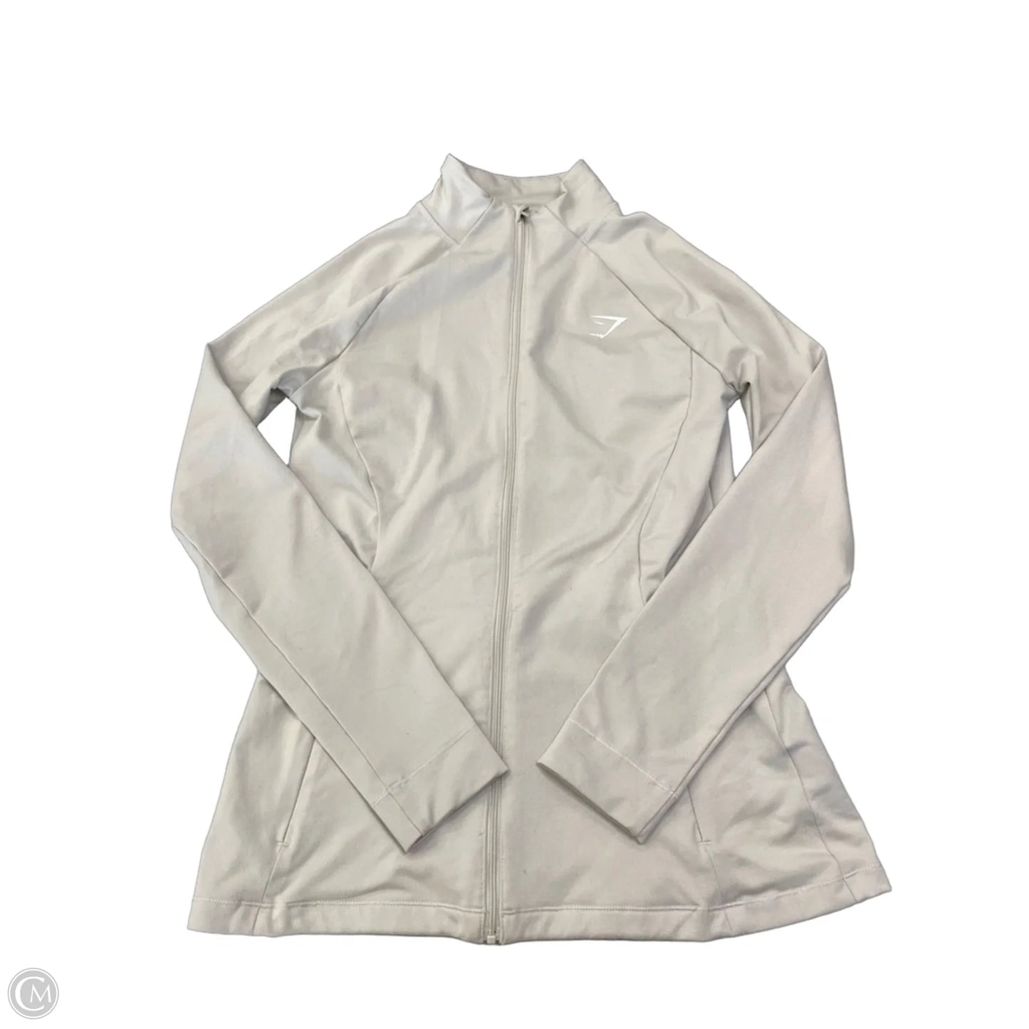 Athletic Jacket By Gym Shark In Tan, Size: S