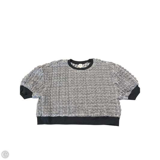Top Short Sleeve By Maeve In Black & White, Size: Xl