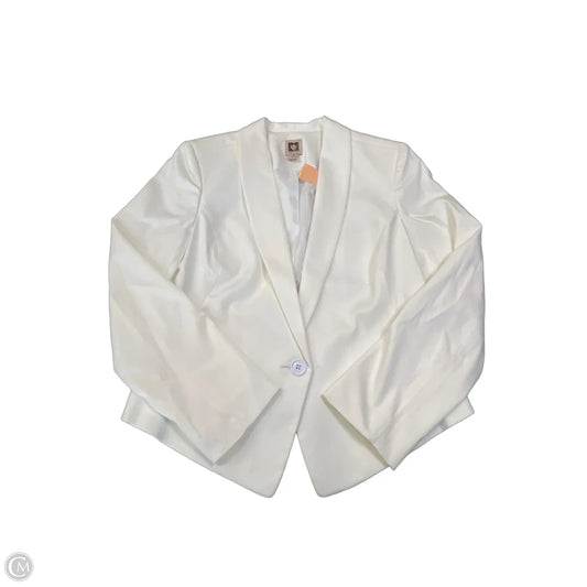 Blazer By Anne Klein In Ivory, Size: S