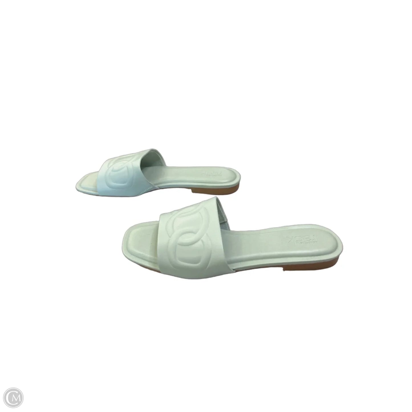 Sandals Flats By Nordstrom In Aqua, Size: 7