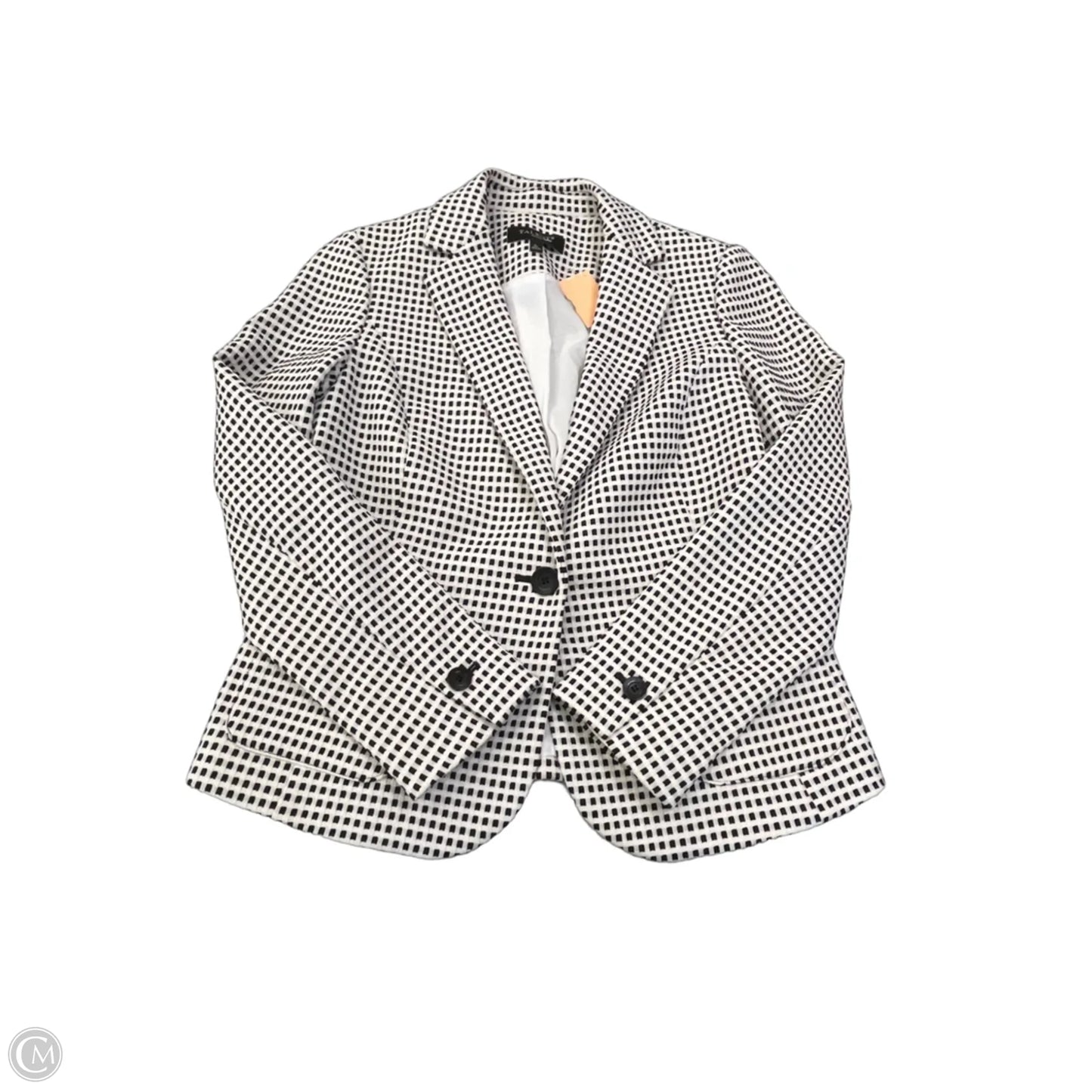 Blazer By Talbots In Checkered Pattern, Size: S