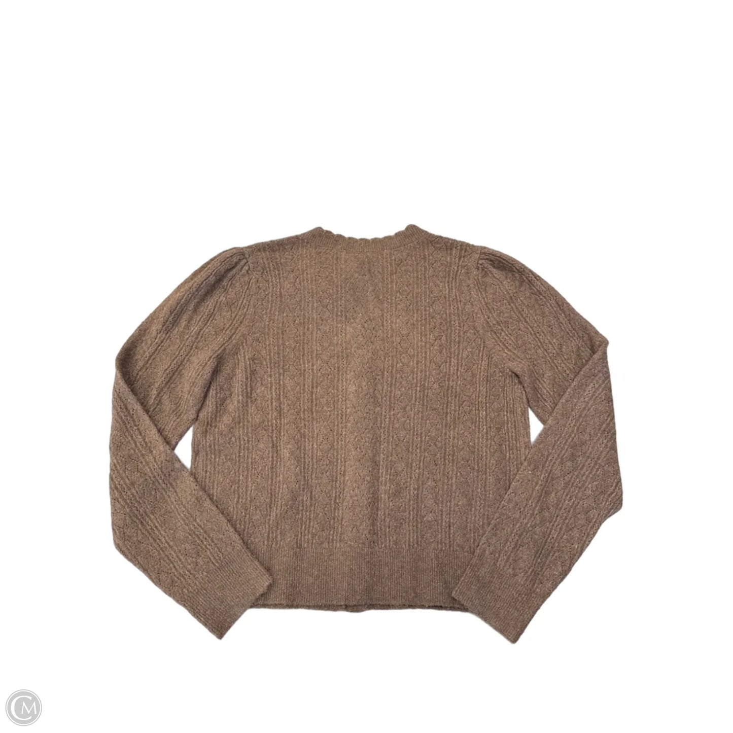 Sweater Cardigan By Loft In Brown, Size: M
