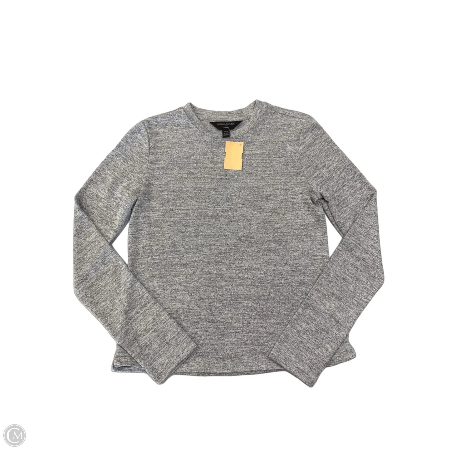 Top Long Sleeve By Banana Republic In Grey, Size: Xxs