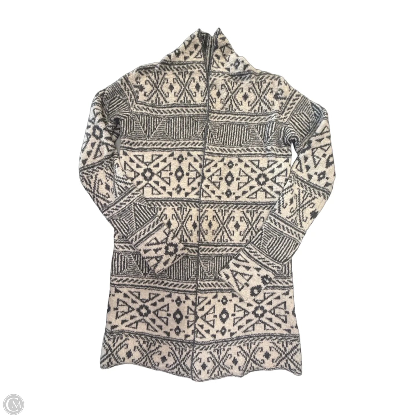 Sweater Cardigan By William Rast In Cream & Grey, Size: Xs