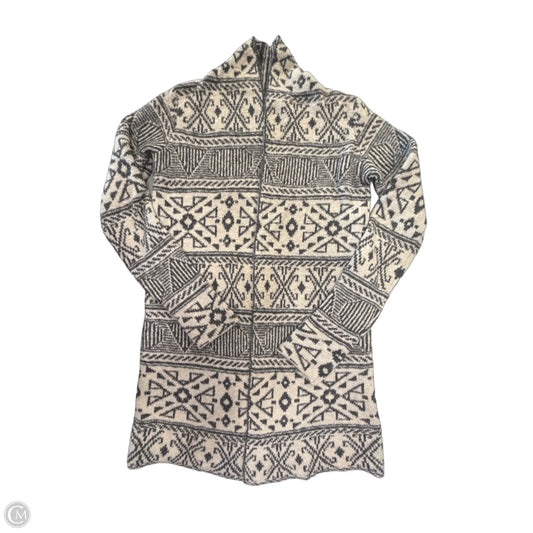 Sweater Cardigan By William Rast In Cream & Grey, Size: Xs