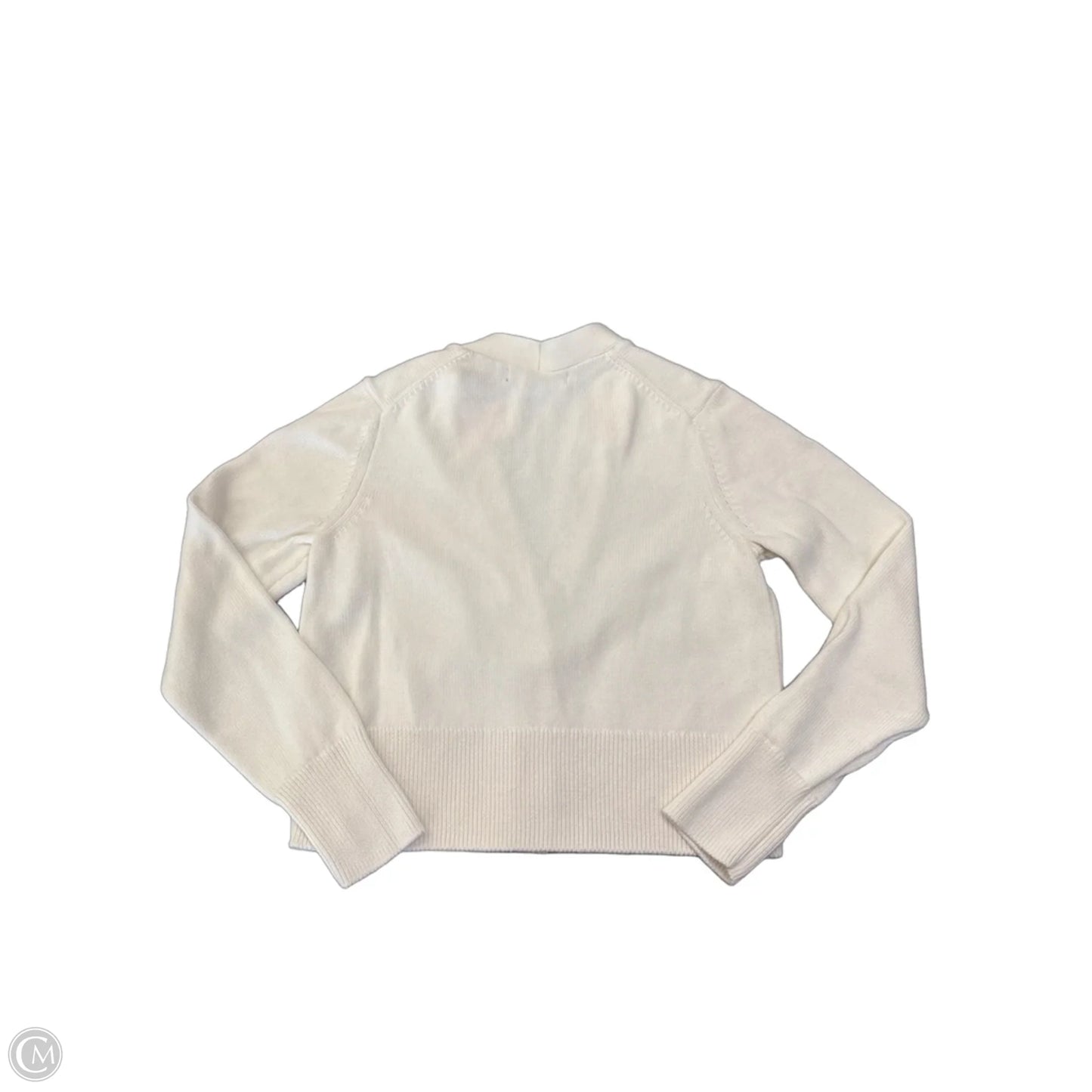 Sweater Cardigan By Banana Republic In Ivory, Size: Xs