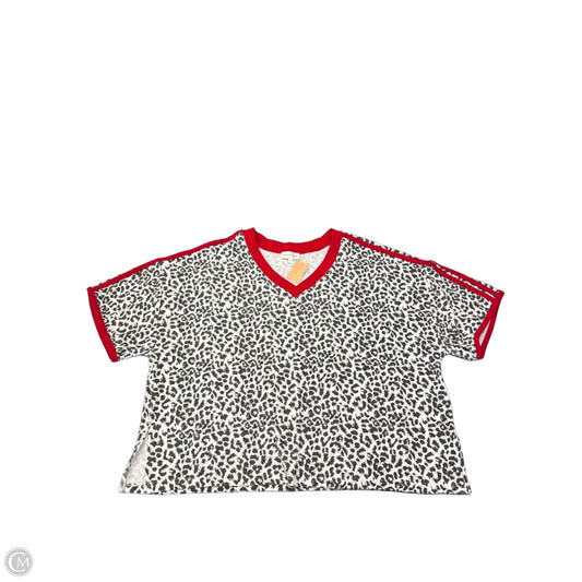 Top Short Sleeve By Entro In Animal Print, Size: L