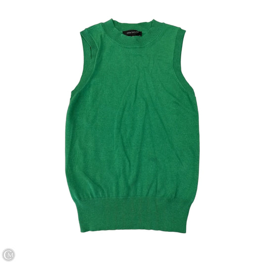 Vest Sweater By Ann Taylor In Green, Size: Xsp