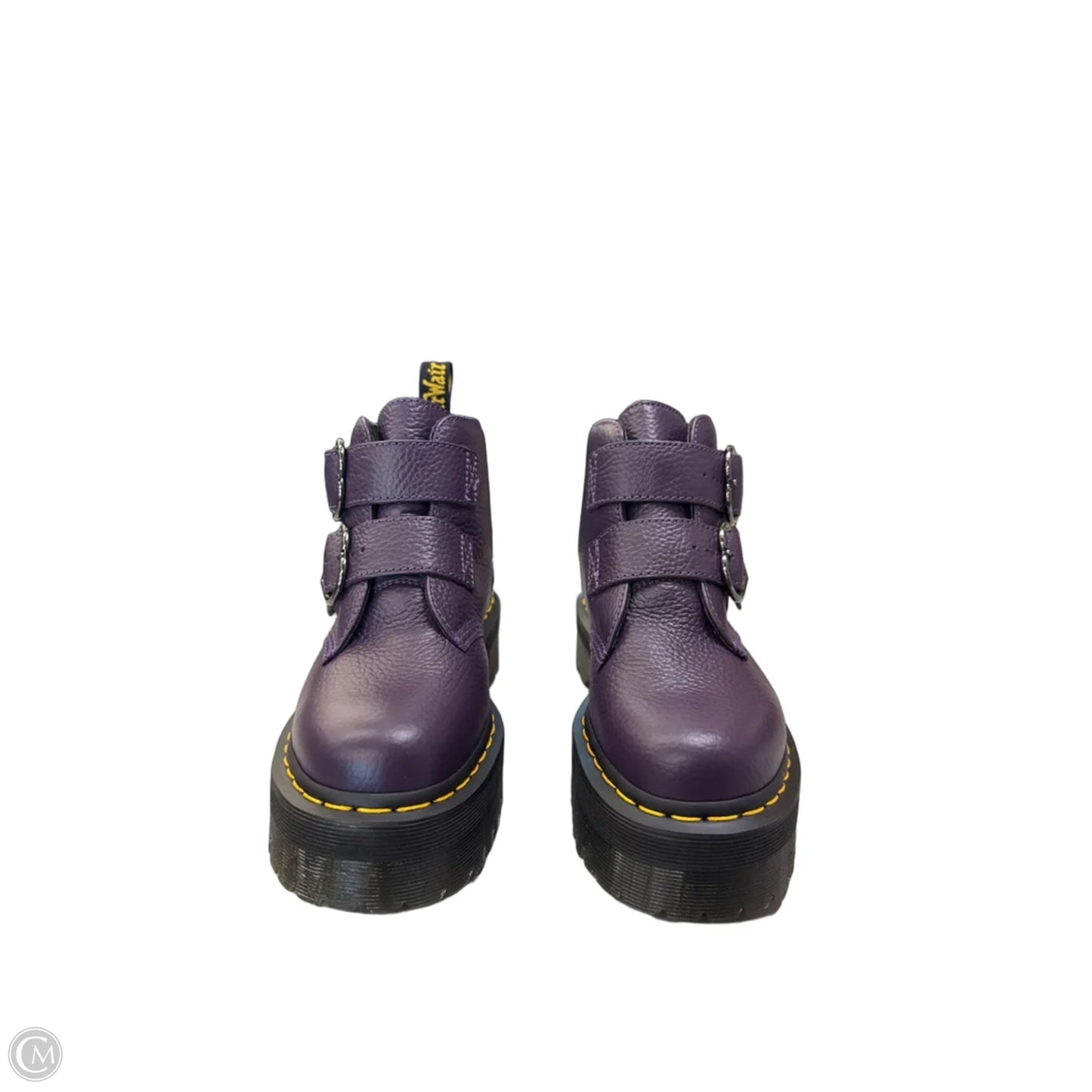 Boots Ankle Flats By Dr Martens In Purple, Size: 8