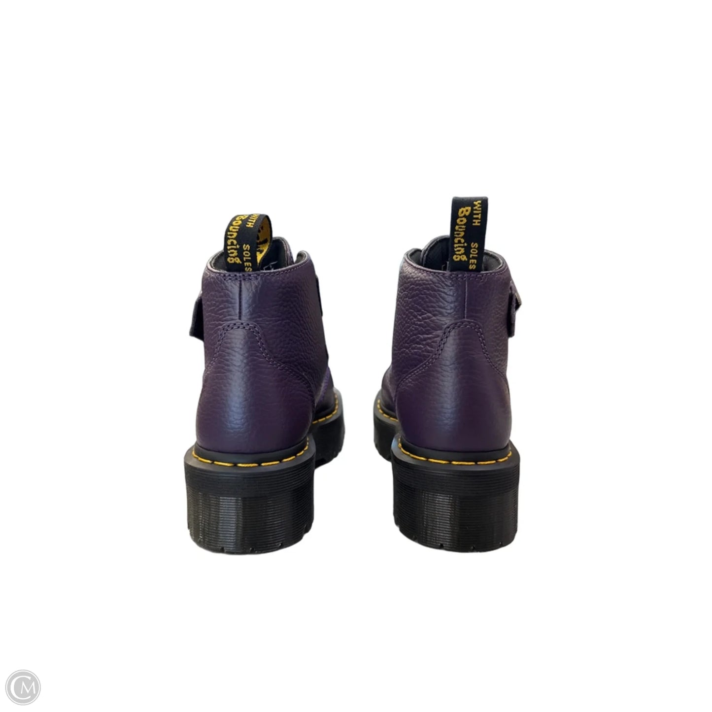 Boots Ankle Flats By Dr Martens In Purple, Size: 8
