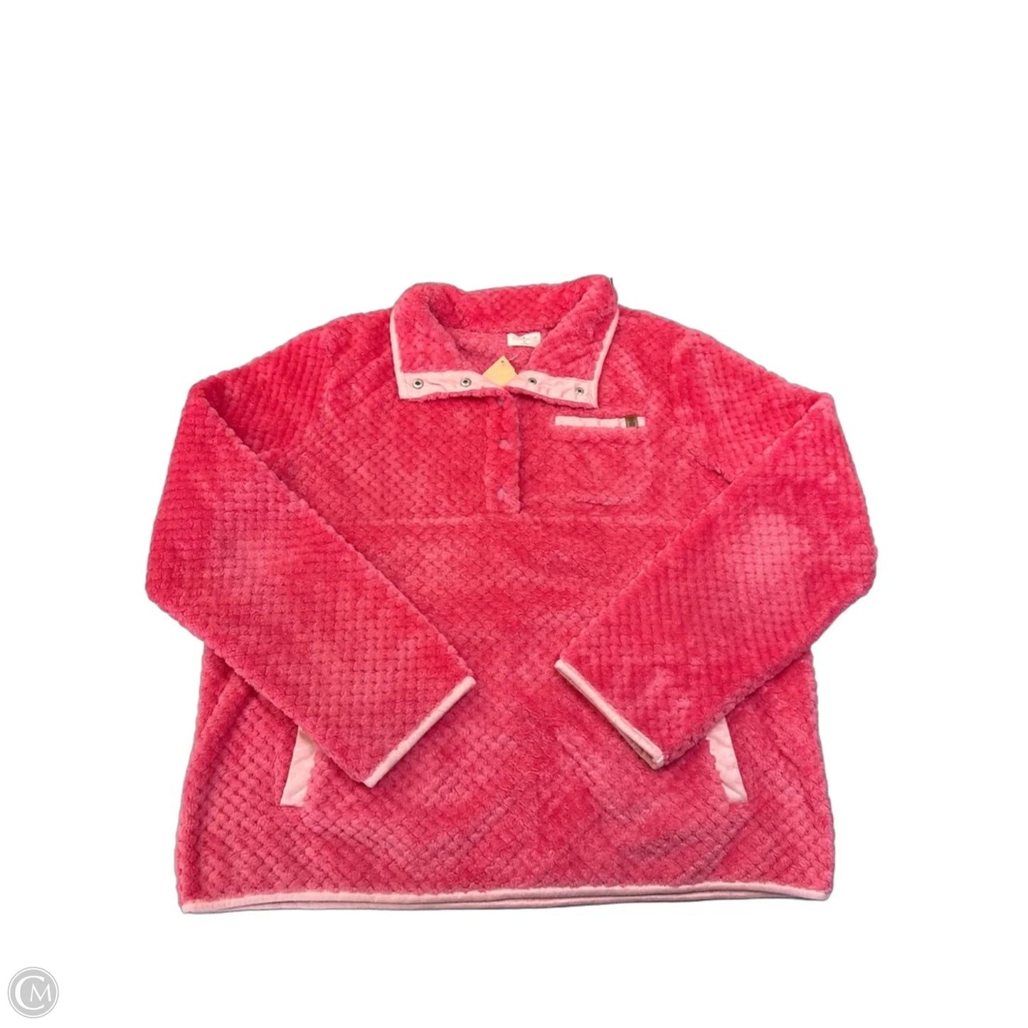 Jacket Fleece By Simply Southern In Pink, Size: Xl